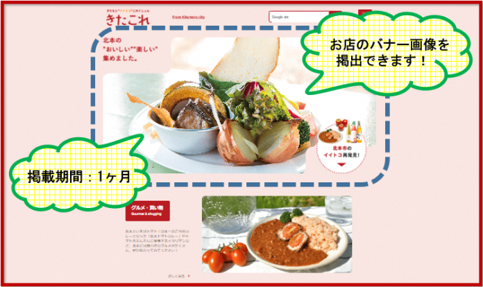 きたこれギフトバナー掲出イメージ図