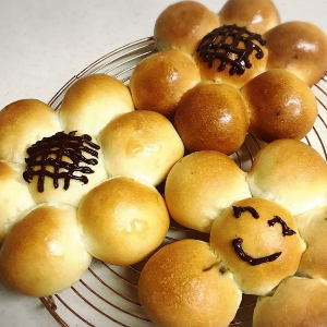 こなの香のパン教室で作れるひまわりパン