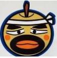 お店のオリジナルキャラクター「梨ひげ武蔵くん」