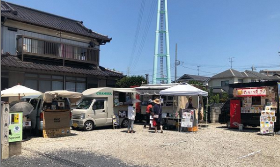 スプラウト広場でのキッチンカ-出店の様子