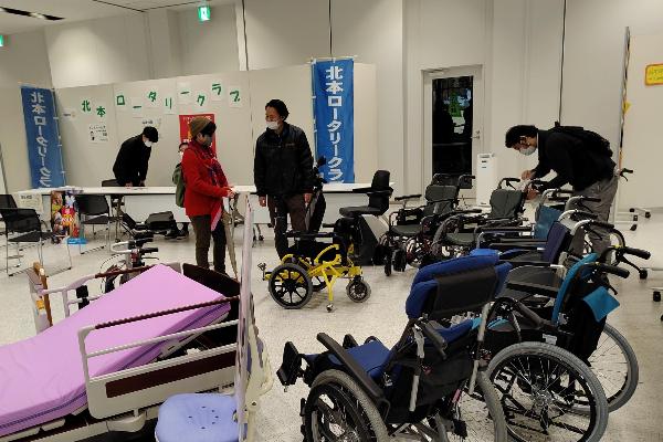 福祉機器の展示の様子