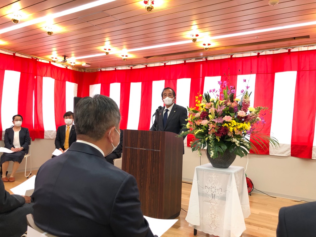 障がい者入所施設びおもす開所式