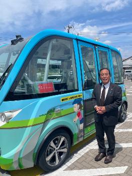 自動運転バスの様子