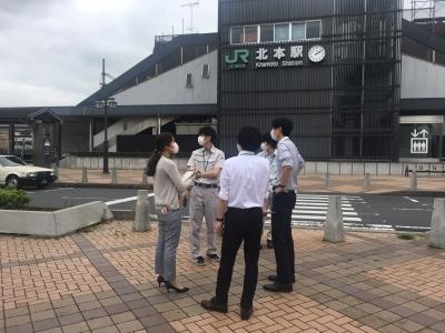 北本駅視察(東口)