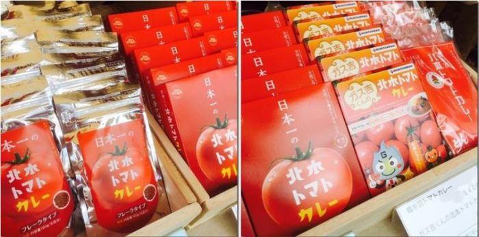 北本トマトカレーと書かれたレトルトの写真