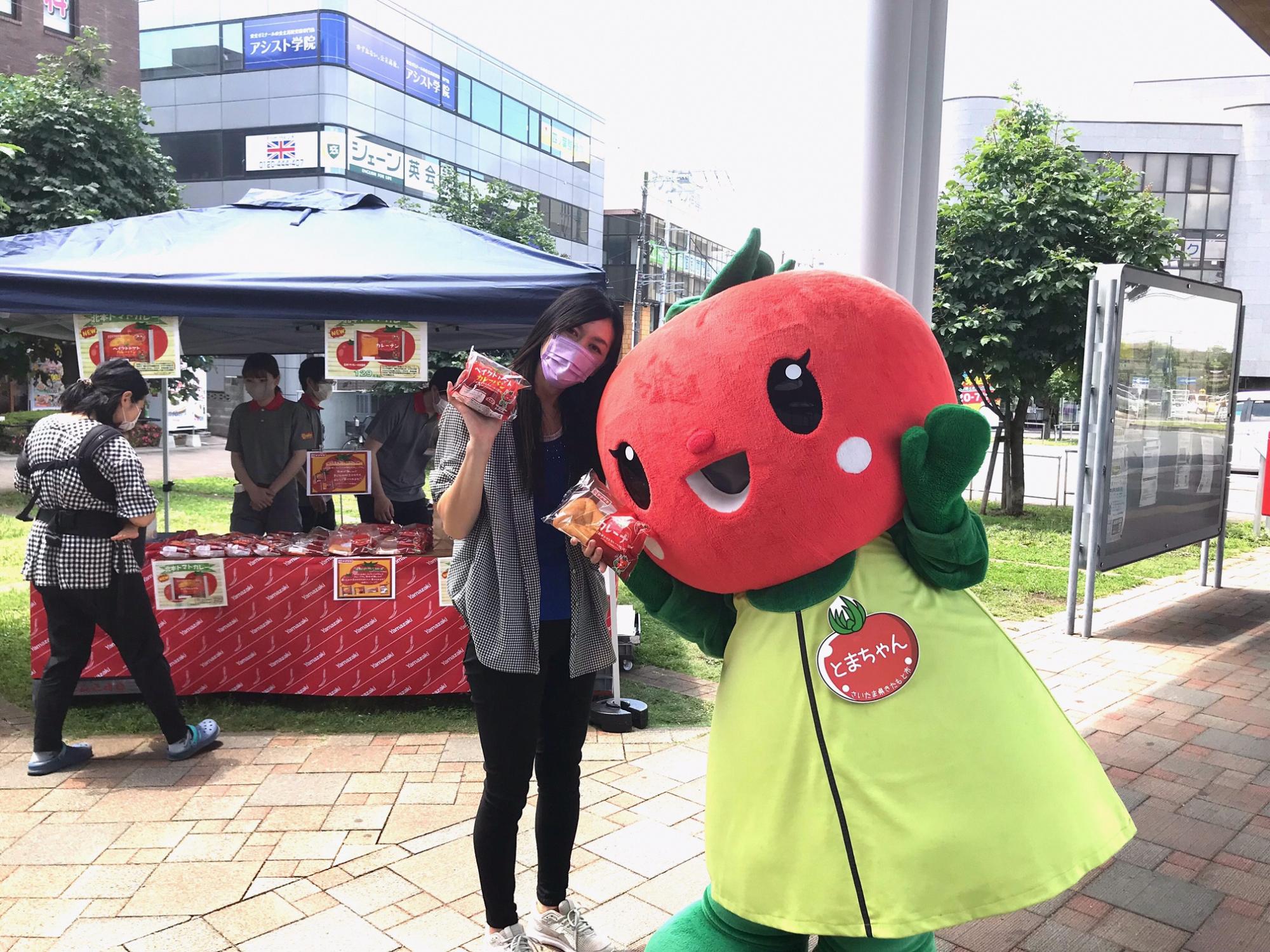 とまちゃんとツーショット