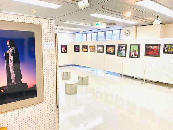 パネルに展示された数々の写真