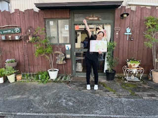 14店舗コンプリートを喜ぶ姿