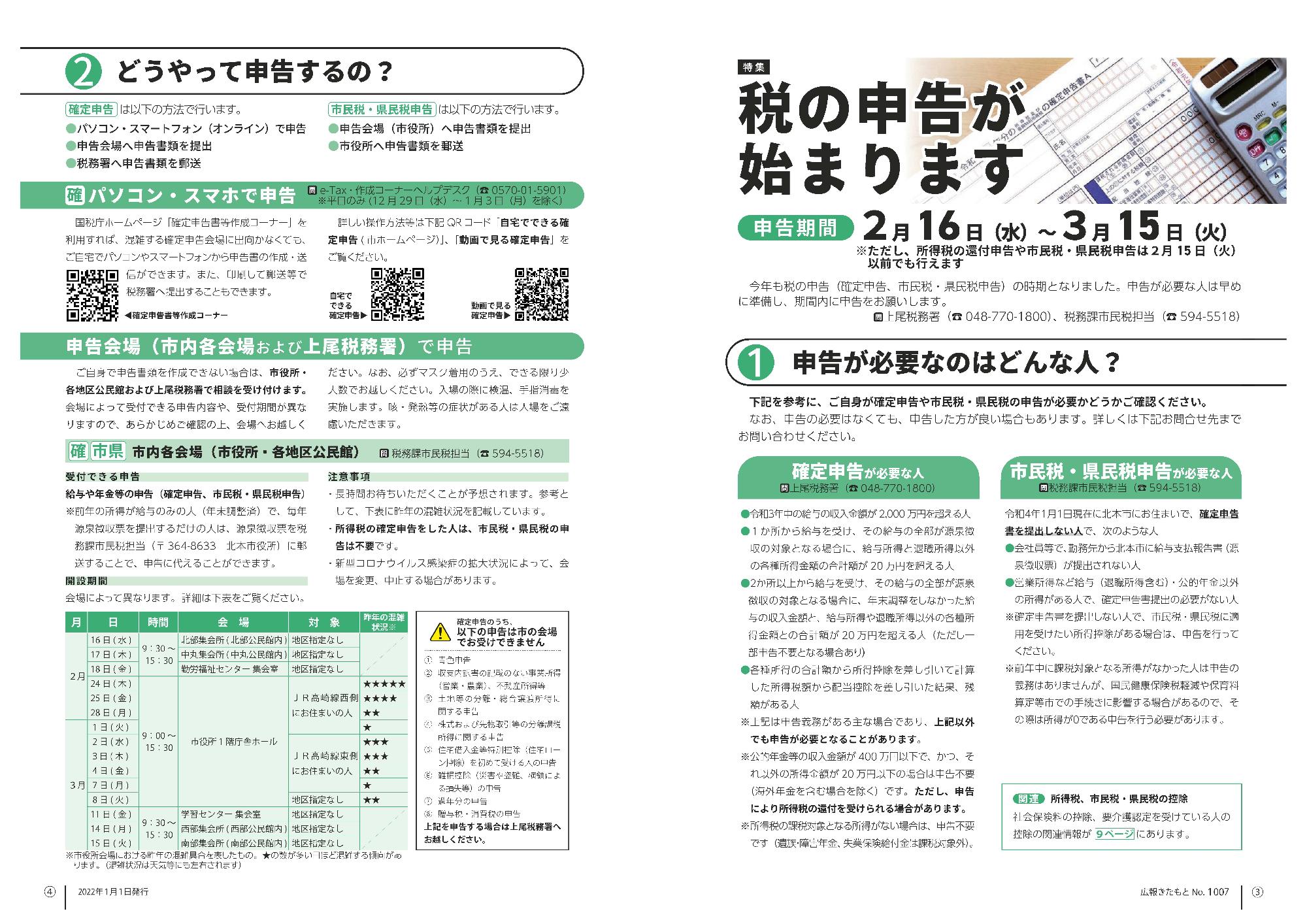 広報きたもと令和4年1月号特集