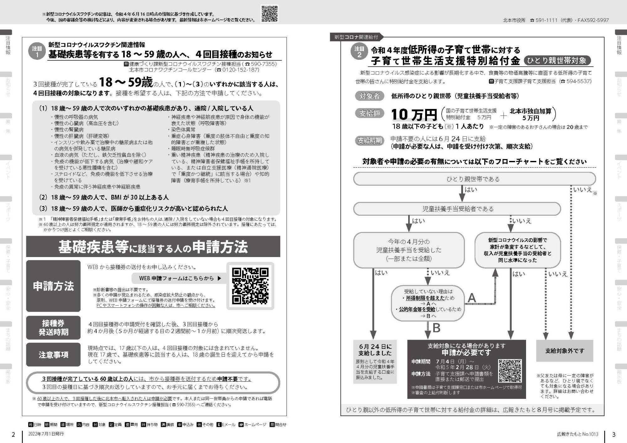 広報きたもと令和4年7月号注目