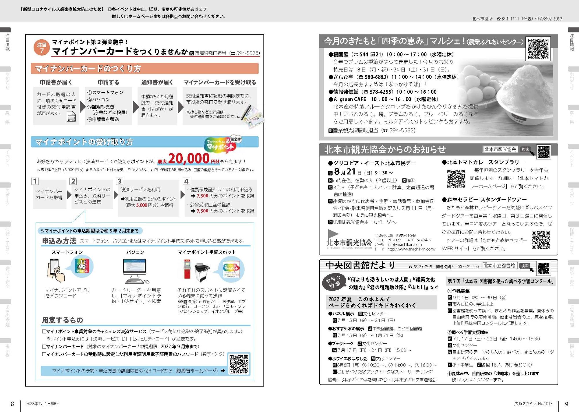 広報きたもと令和4年7月号注目