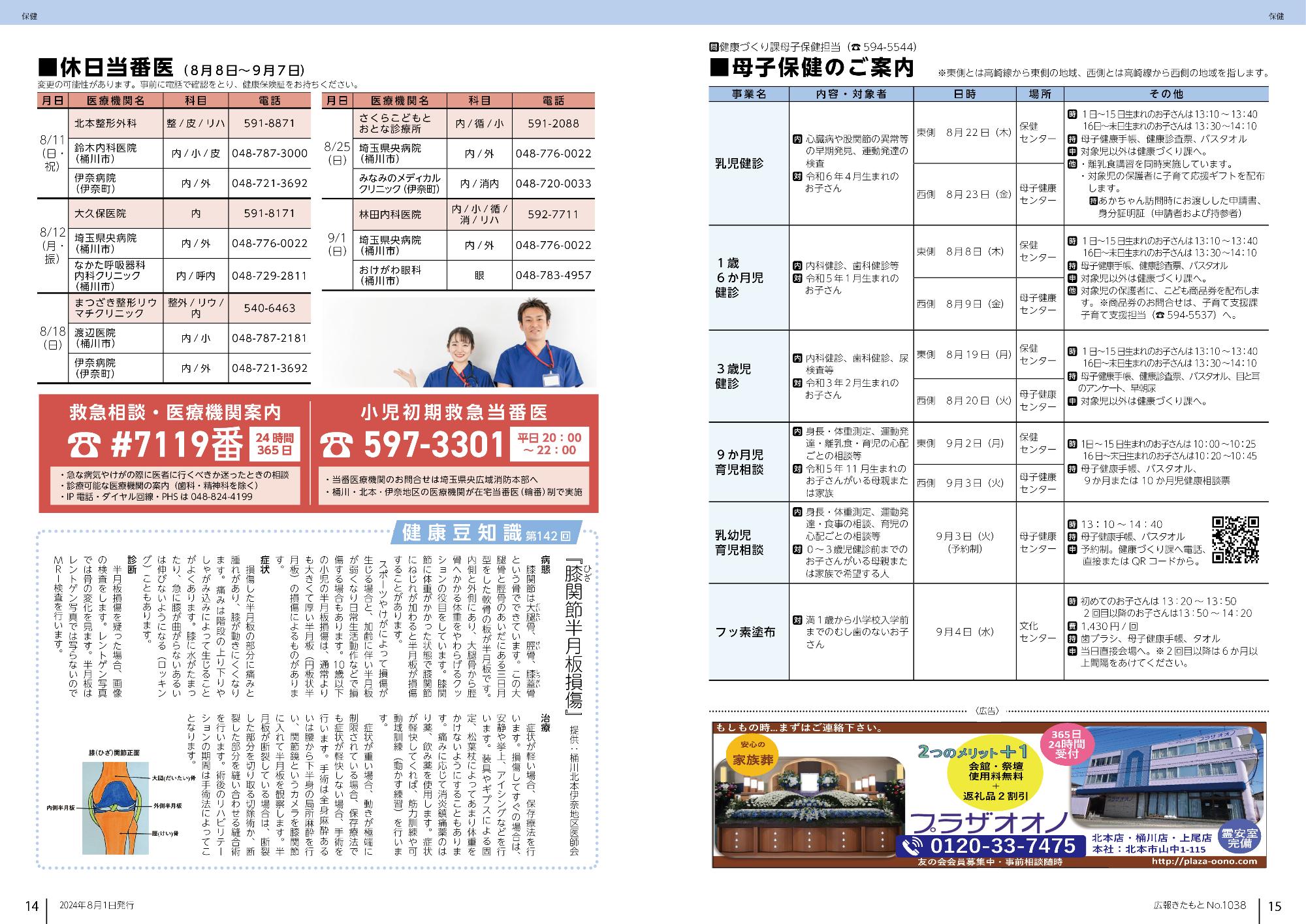 広報きたもと8月号