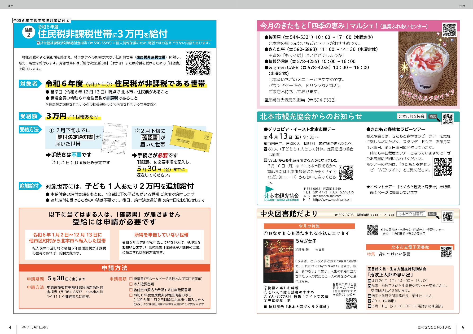 広報きたもと3月号注目