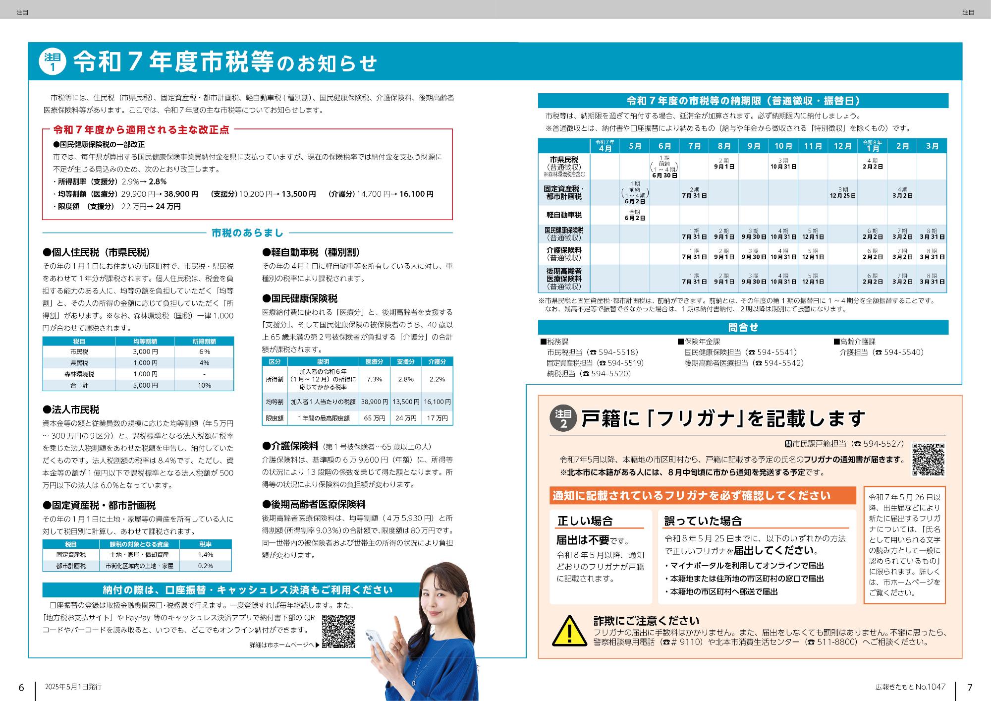 広報きたもと令和7年5月号注目