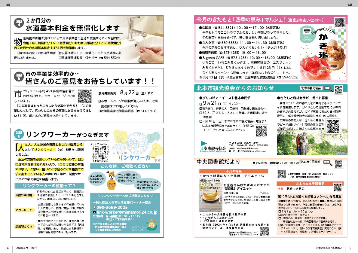 広報きたもと8月号特集