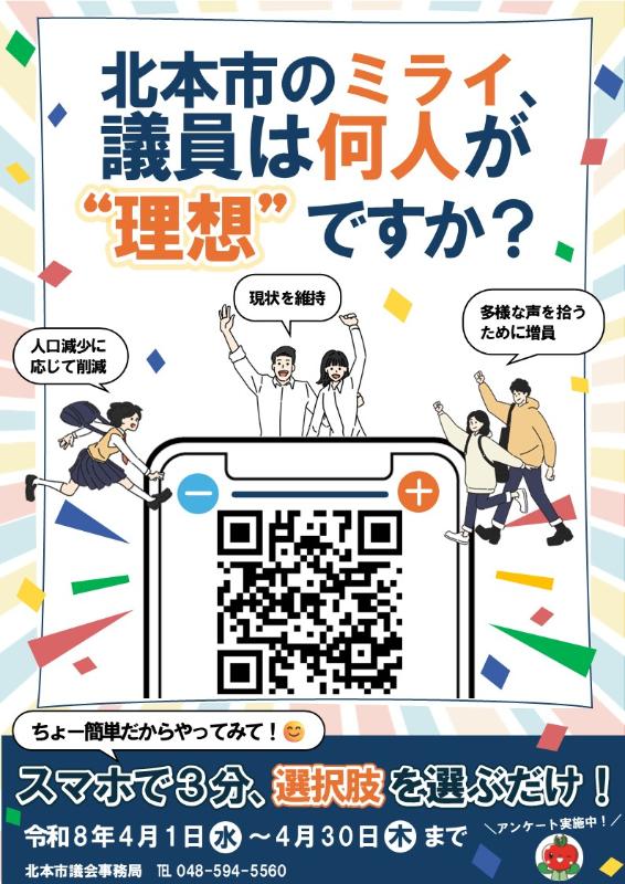 議員定数についてのアンケート