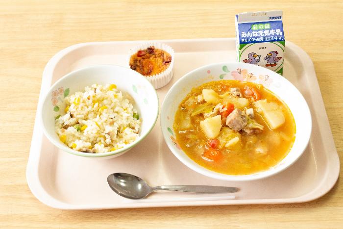 コラボ給食（ダンデライオン）提供写真