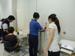 血圧測定、体組成測定
