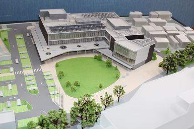 庁舎建設完了時のイメージ模型