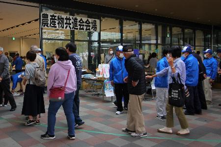 農産物共進会会場